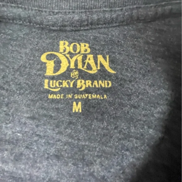 Lucky Brand Bob Dylan Gray Graphic Tee Medium - Picture 2 of 7
